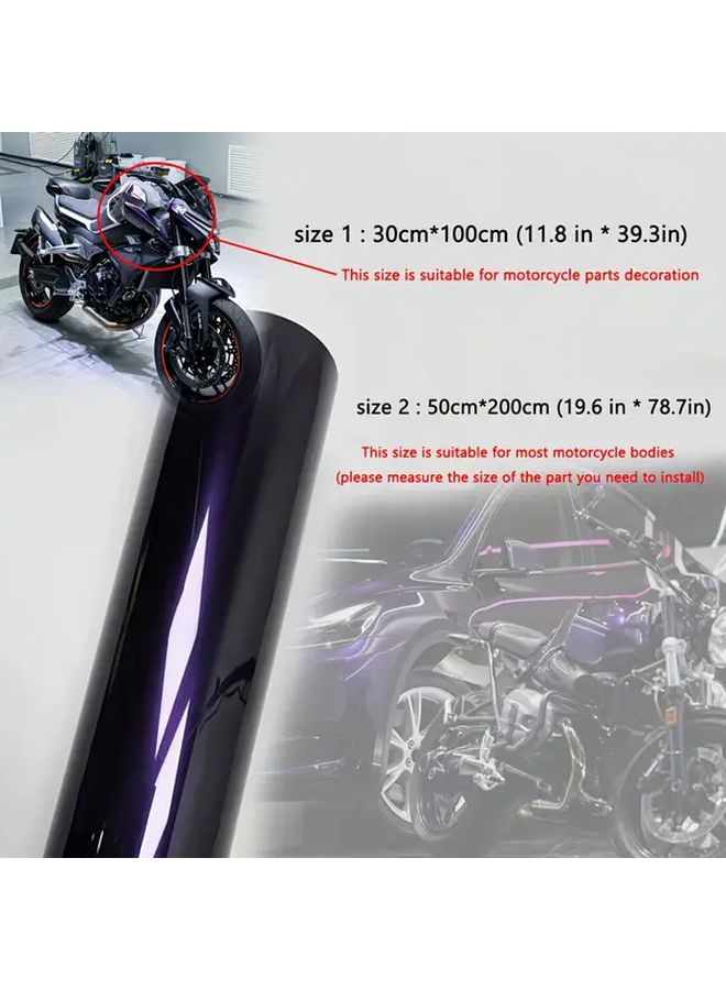 Purple Vinyl Wrap 11.81x39.37 Inch for Cars Motorcycles Durable PVC Easy Apply Weather Resistant - Image 2